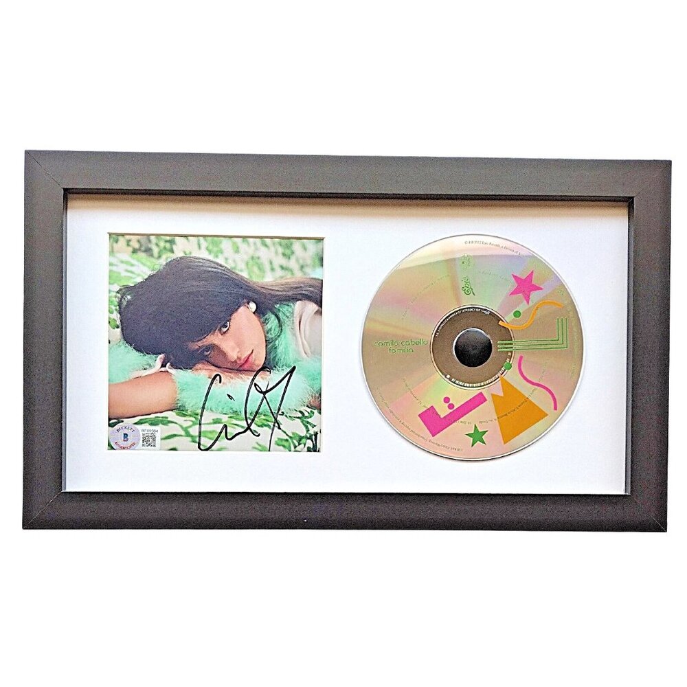 Camila Cabello Signed Familia Framed CD Beckett Autograph Album Fifth Harmony